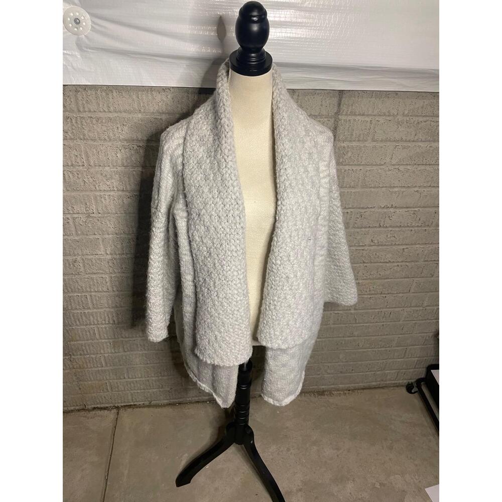 Look By M Womens Chunky Knit Open Front‎ Shawl Collar Cardigan One Size